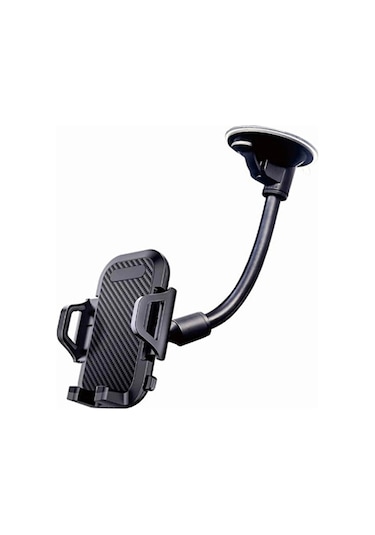 Oto Araba Araç İçi Telefon Tutucu Cam & Torpido Uyumlu 360 Dönen Güçlü Vantuzlu Sprial Tutucu