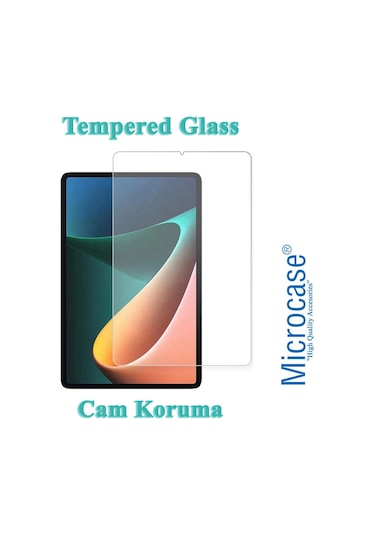 Microcase Xiaomi Uyumlu Pad 5 11 İnch Tablet Tempered Glass Cam Koruma