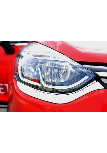Renault Clio 4 Krom Far Kaşı 2 Parça 2012-2017 Arası
