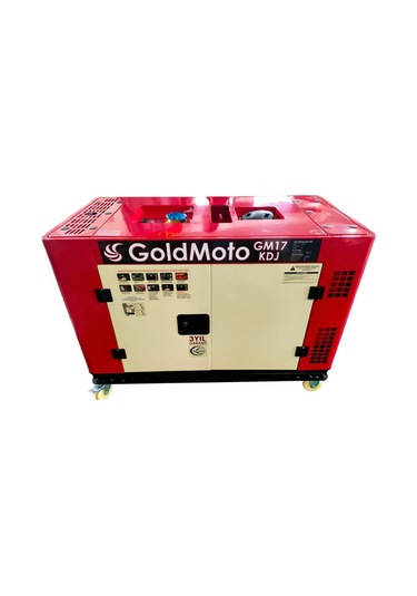 GoldMoto GM17KDJ Dizel Jeneratör 17Kva Monofaze Marşlı Kabinli