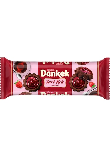 Ülker Dankek Çilekli Ve Çikolatalı Tart Kek 180 Gr X 4 Adet
