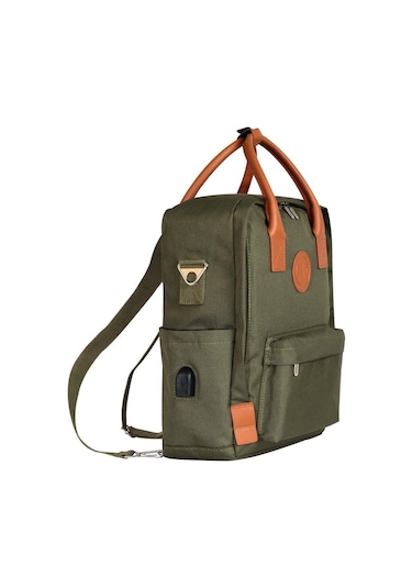 Npo Dailylife 16" Unisex Smart Notebook Günlük Sırt Çantası-Haki