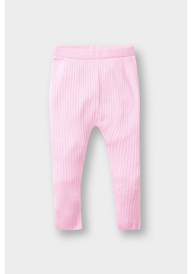 Defacto Kız Bebek 2li Takım Kalp Desenli Triko Kazak Alt F3228a525wnpn364 Pembe