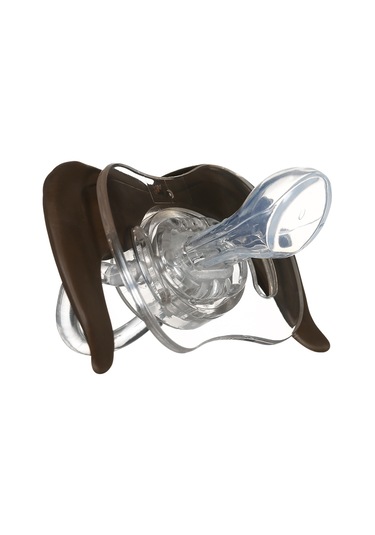 Qingmipy Bebek İçin Eğlenceli Bıyıklı Silikon Emzik Rahatlatan, Diş Kaşıma Ve Ortodontik Destek, Bpa İçermez, Doğal Renk