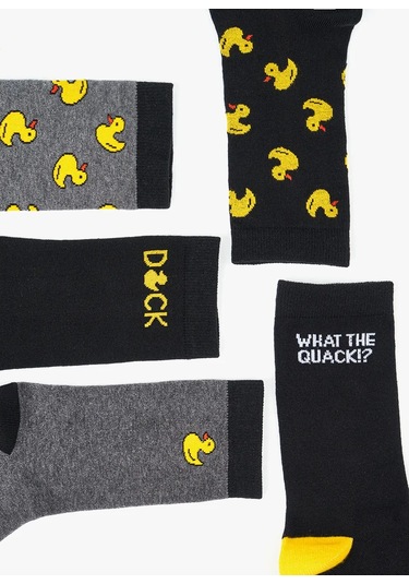 Funday Erkekler İçin 5 Çift Çorap Seti 465083281 Siyah