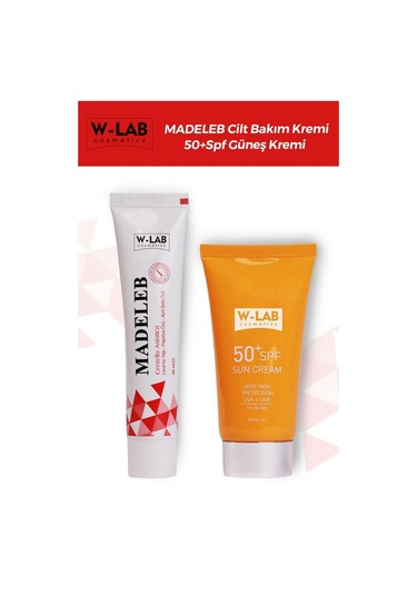 W-Lab Cosmetics Madeleb Krem + W-Lab Cosmetics Güneş Koruyucu Krem Set