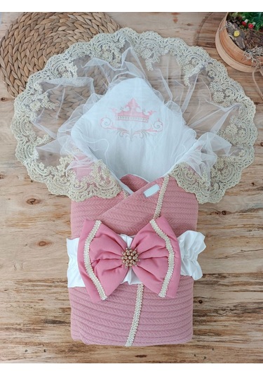 Yenidoğan Tericotton Örgülü Trilüx Bebek Battaniyesi Kundak Çok Renkli