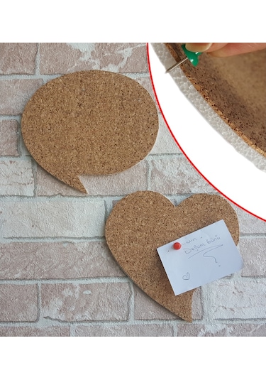 Mantar Levha Arkası Köpüklü Yapışkanlı 6 Adet Birlikte