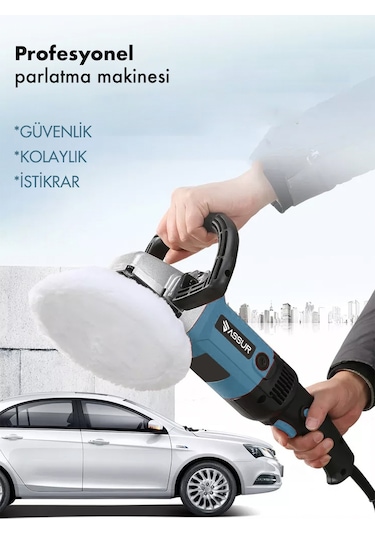 Assur ASR405-02-07 180 MM Pasta Cila Polisaj Zımpara Mavi
