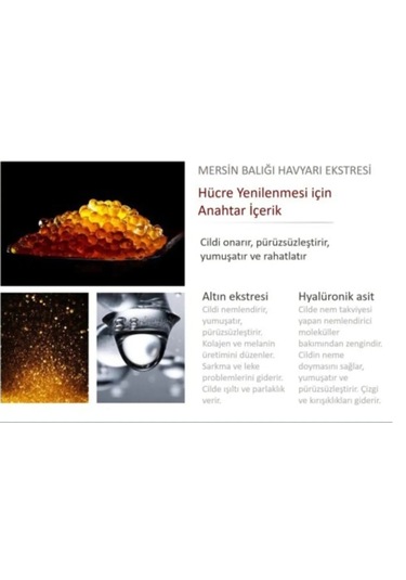 Jomtam Yedek Tüplü Elektrik Masajlı Altın ve Havyarlı Sıkılaştırıcı Göz Bakım Kremi 20 G