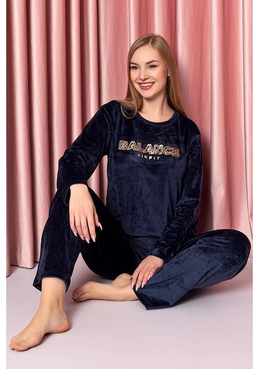 Sude Kadın Kışlık Kadife Pijama Takımı K200/804 - 1 Adet 001