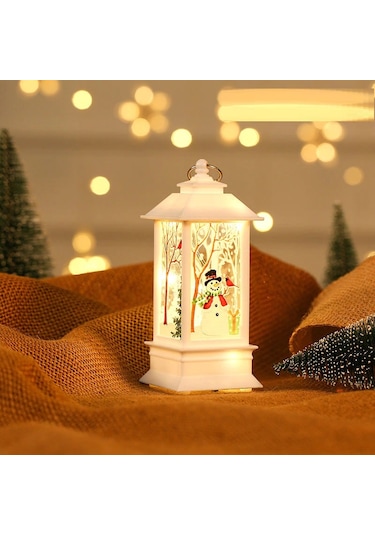 LED IŞIKLI MUM NOEL BABA KARDAN ADAM DEKOR IŞIK YILBAŞI IŞIKLARI DEKOR MASA LAMBASI NOEL PİLLİ LED IŞIK