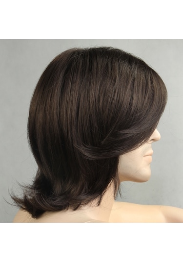 Lebıhmurah Wg1381 %100 Kanekalon Sentetik Pop Art Doğal Kısa Kıvırcık Erkek Peruk -