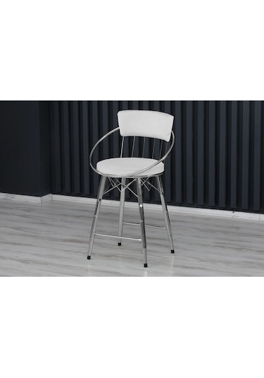 Bar Sandalyesi , Ada Mutfak Sandalyesi , Bar Taburesi , Yüksek Sandalye Krem
