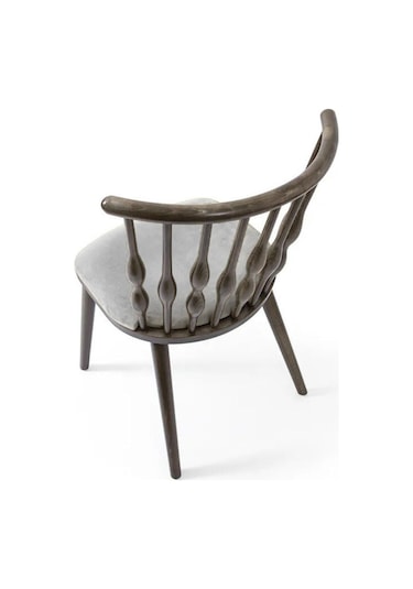 Natura Retro Ahşap Sandalye Ceviz - Beyaz