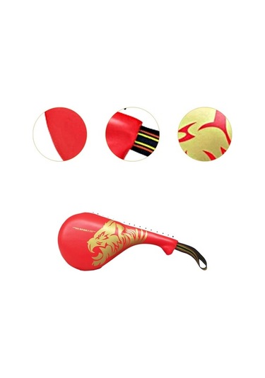 Pazly Suntek Profesyonel Taekwondo Kick Pad - Karate Boks Antrenman Kırmızı Kırmızı