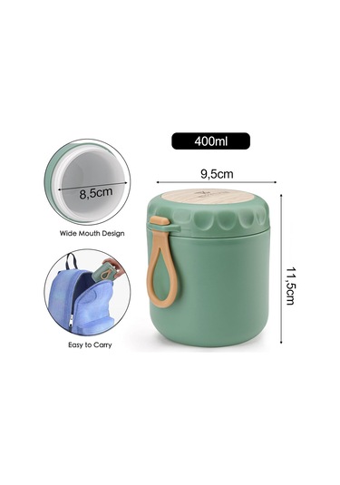 400 Ml'lik Paket Müsli Kupası, Kaşık Ve Kapaklı Yoğurt Kupası