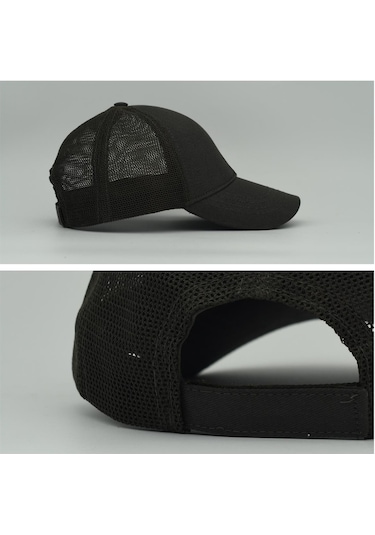 Unisex Ayarlanabilir Haki Fileli Spor Basic Şapka Haki