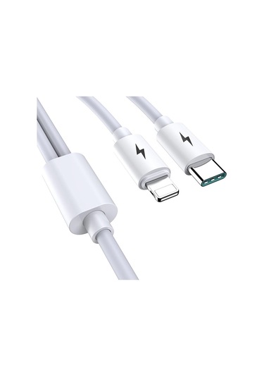 Bn94 iPhone Uyumlu Lightning Ve Type-c 2in1 Kablo Pd 5 Amper Hızlı Şarj