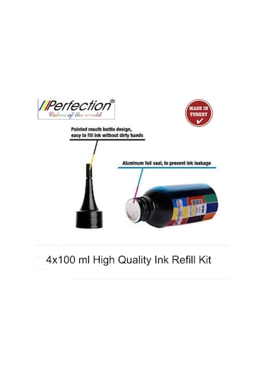 Perfection HP Deskjet 2133 / 2134 / 3630 Uyumlu Kartuş Dolum Seti