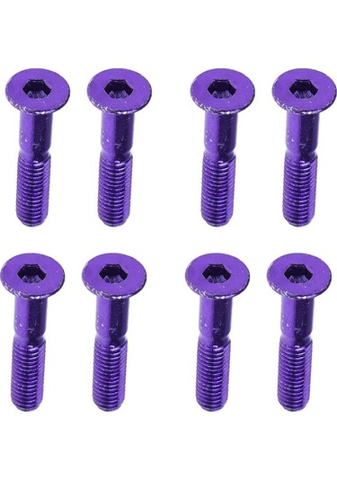 Pazly Suntek 8 Adet Yedek Longboard Kaykay Kamyon Donanım Seti - Mor Mor