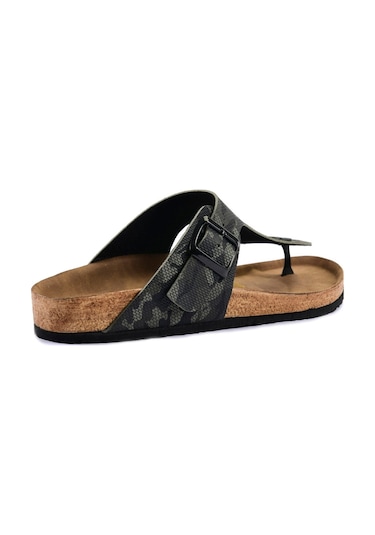 Slazenger  Luke Erkek Parmak Arası Plaj Haki Kamuflaj Terlik