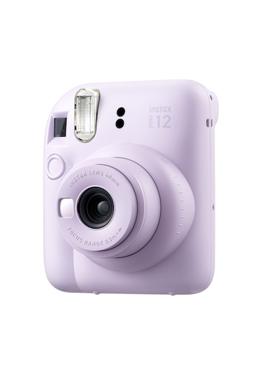 Fujifilm Instax Mini 12 Fotoğraf Makinesi + 10'lu Film + Mini Albüm + Deri Kılıf Seti Lila