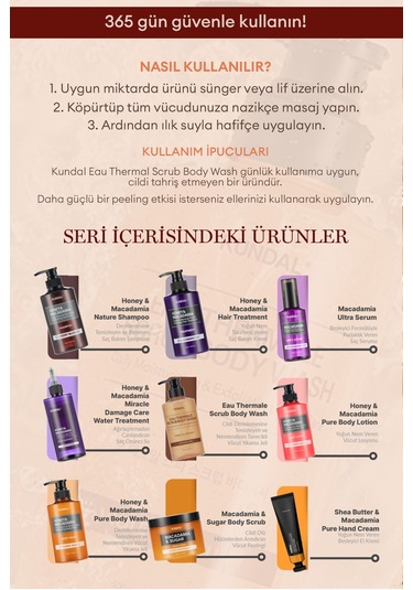 Kundal Leather Iris Nemlendirici ve Arındırıcı Tanecikli Vücut Yıkama Jeli 500 ML