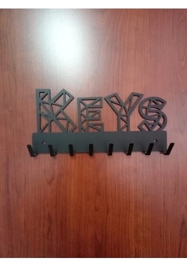 Lazer Anahtar Askısı Keys Mat Siyah Mat Siyah