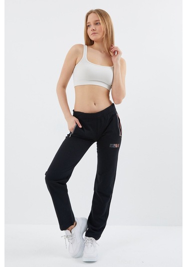 Aymeravm - Likralı Eşofman Alt - Çt3301Ga Siyah