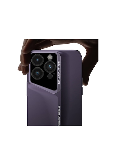 Zore Apple Uyumlu iPhone 14 Pro Max Kılıf Ultra İnce Kamera Korumalı Sert Rubber Procase Siyah