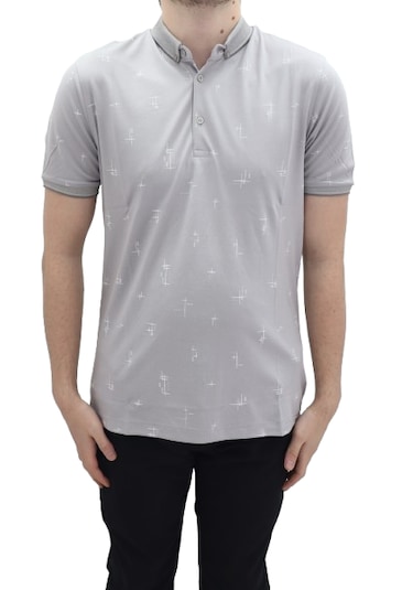 Santa Dmctekstil Erkek 112 Desenli Spor Kesim Rahat Kalıp Cepsiz Polo Yaka T-shirt Gri Santa Dmctekstil Erkek 112 Desenli Spor Kesim Rahat Kalıp Cepsiz Polo Yaka T-shirt Gri