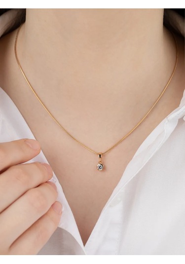 Xuping Badımlı Altın Kaplama Küçük Pandantifli Boyun Zinciri 395826738 Altın Rengi