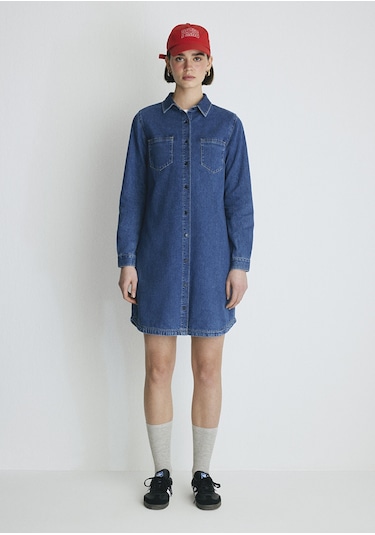 Mavi - Lacivert Elbise 130656-86430 Lacivert