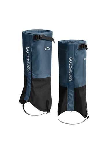 Butu Golovejoy Hx39 1 Çift Peluş Astarlı Su Geçirmez Bacak Çorapları Açık Hava Yürüyüş Tırmanma Kayak Bacak Kılıfı Mavi