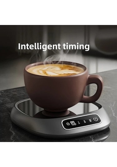 Fastbuy Turcoshop11 Akıllı Usb Isıtma Pedi, 3 Sıcaklık Ayarı, Kahve Süt Isıtıcı, Gri Renk, Uygun Herkes İçin