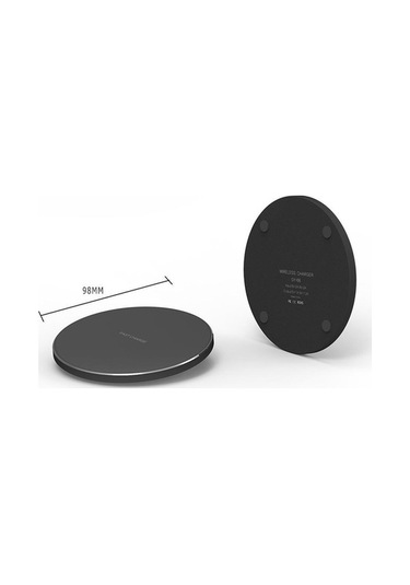 Pazly 10w Alüminyum Alaşımlı Qi Standart Kablosuz Şarj Pedi - Hızlı, Güvenli Şarj - Beyaz/siyah/kırmızı