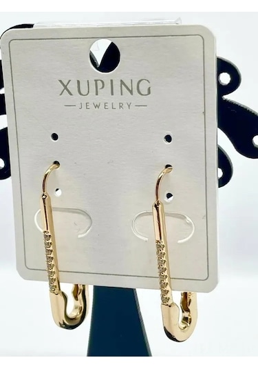 Flybuy Zarif Xuping Uzunluk, Markalı Küpeler: Kilidi, Kaplama, Gr Gold Fransız Cm Altın Ağırlık 3.3 3 Uy Gold