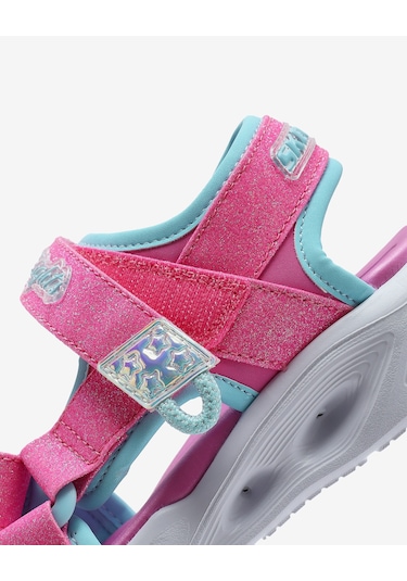 Skechers Sola Glow Sandal Büyük Kız Çocuk Pembe Işıklı Sandalet 303024l Hpaq Pembe