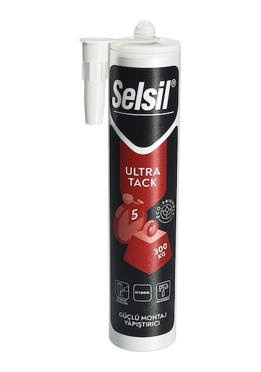 Selsil Hibrid Ultra Tack 290 Ml Korniş Montaj Yapıştırıcı Mastik Çok Renkli