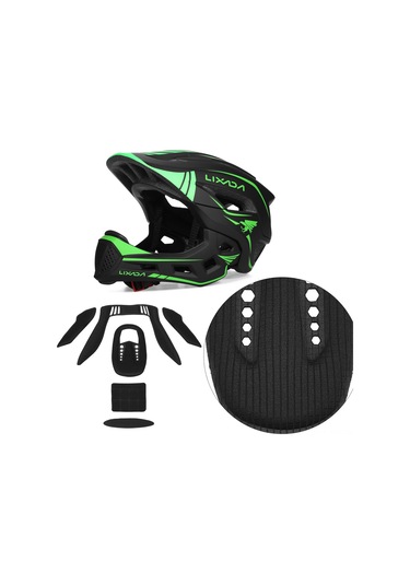 Geeroyoo Çocuk Kaskı İç Astarı Seti - Yb18542 Ve Y11984 Uyumlu, Kalın+ince 2'li Takım, Ter Emici Siyah