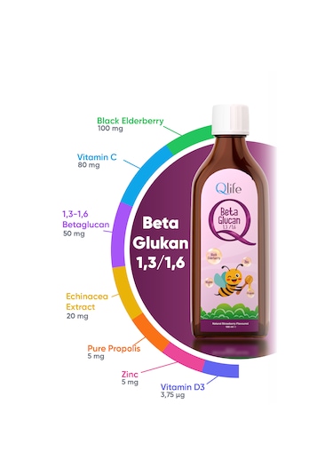 Beta Glukan C Vitamini Ve Çinko Ve Propolisli Çilek Aromalı Şurup 150 Ml