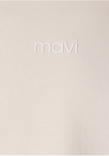 Mavi - Mavi Logo Baskılı İnterlok Pembe Tişört 1612829-71121 Pembe