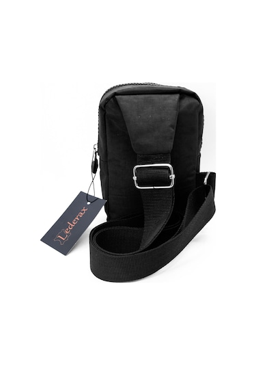 Lederax Krinkıl Mini Çapraz Göğüs Çantası Bodybag Ld49 Siyah