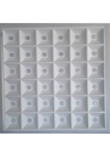 2 Adet 90 Watt 60x60 Panel Led Mercekli 36 Gözlü Özel Ürün Beyaz