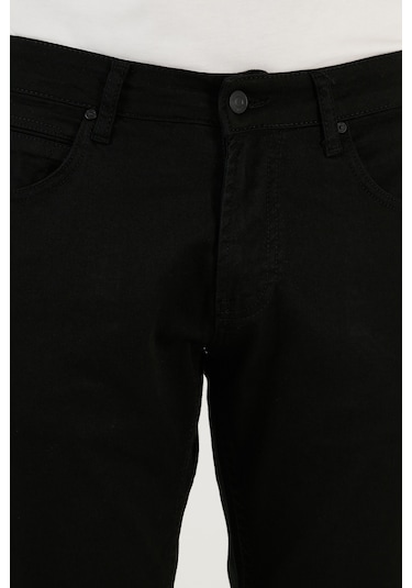 Buratti Pamuklu Normal Bel Regular Fit Boru Paça Jeans Erkek Kot Pantolon 2210J57Parma Siyah