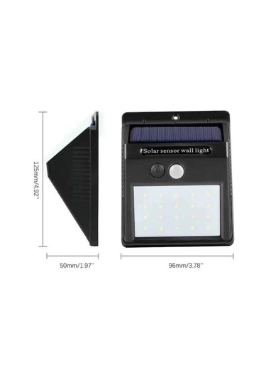 Güneş Enerjili Sensörlü Duvar Lambası Bahçe Lamba Suya Dayanıklı Bahçe Aydınlatma Çok Renkli