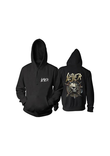 Slayer Kapşonlu Hoodie 14036 Siyah-sweatiz-21123 Siyah