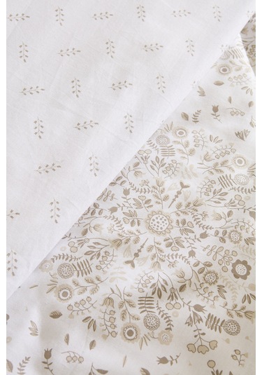 Kaşmir Home Grasy %100 Pamuk Çift Kişilik Nevresim Takımı Bej Bej