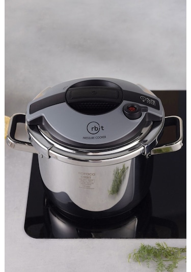 Karaca Orbit İndüksiyon Tabanlı Düdüklü Tencere Seti 6+8 Lt Siyah